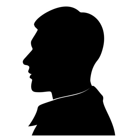 male silhouette profile